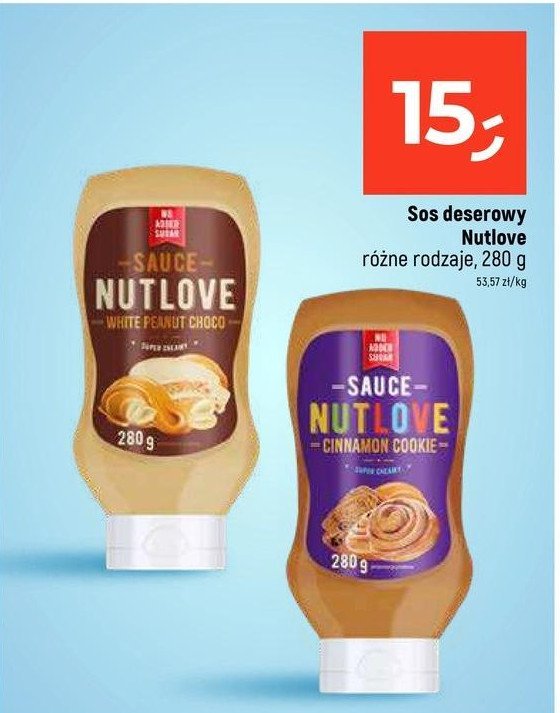 Sos white peanut choco Nutlove promocja