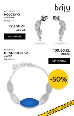 Kolczyki srebrne promocja w Briju