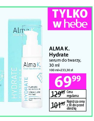 Serum do twarzy hydrate Alma k promocja w Hebe