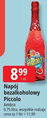 Napój bezalkoholowy Piccolo Ambra różne rodzaje promocja w Leclerc