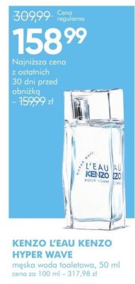Perfumy męskie KENZO L'EAU KENZO HYPER WAVE woda toaletowa promocja w Super-Pharm