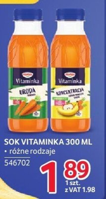 Sok Vitaminka 300 ml różne rodzaje promocja w Selgros