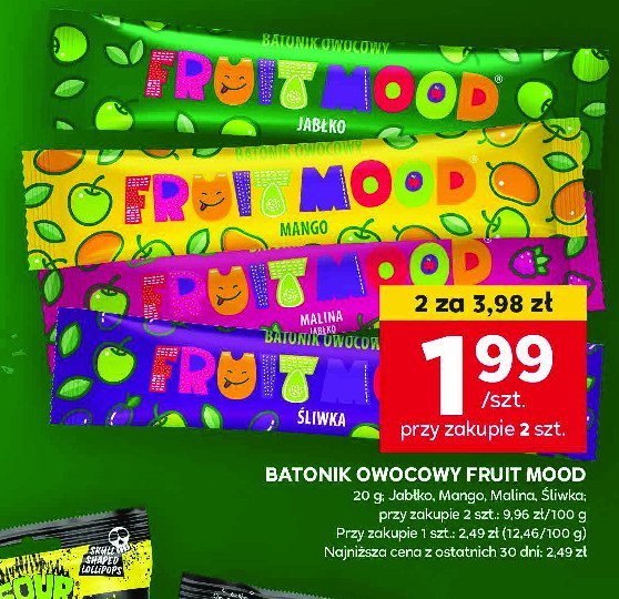 Baton śliwka FRUIT MOOD promocja w Stokrotka