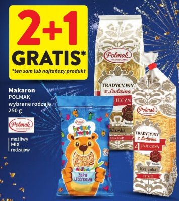 Makaron POLMAK wybrane rodzaje promocja w Intermarche