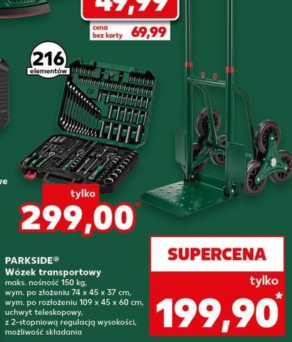 Wózek transportowy maks. 150 kg Parkside promocja w Kaufland