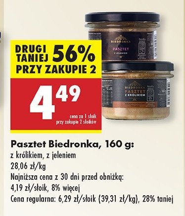 Pasztet z jeleniem Biedronka promocja w Biedronka