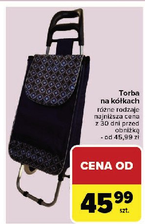 Torba na kółkach promocja w Carrefour Market