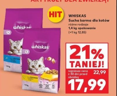 Karma dla kota z kurczakiem Whiskas promocja