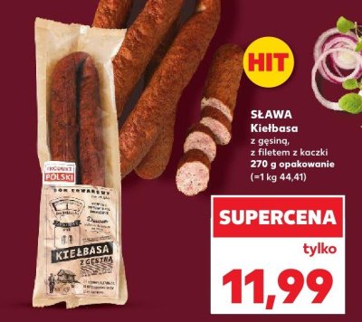 Kiełbasa z gęsiną promocja w Kaufland