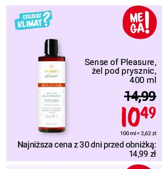 Sensualny żel pod prysznic talizman młodości rytuał ujędrniania Sense of pleasure promocja