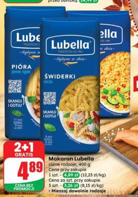 Makaron Lubella Świderki promocja w Dino