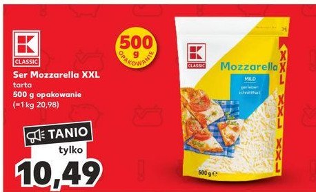 Ser mozzarella tarty K-classic promocja
