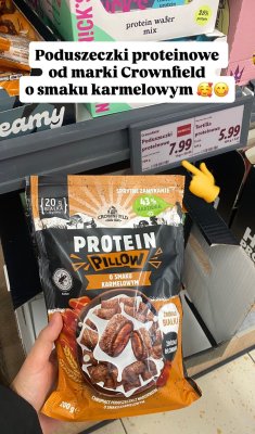 Poduszeczki proteinowe o smaku karmelowym promocja w Lidl