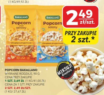 Popcorn Bakalland serowy promocja w Top Market