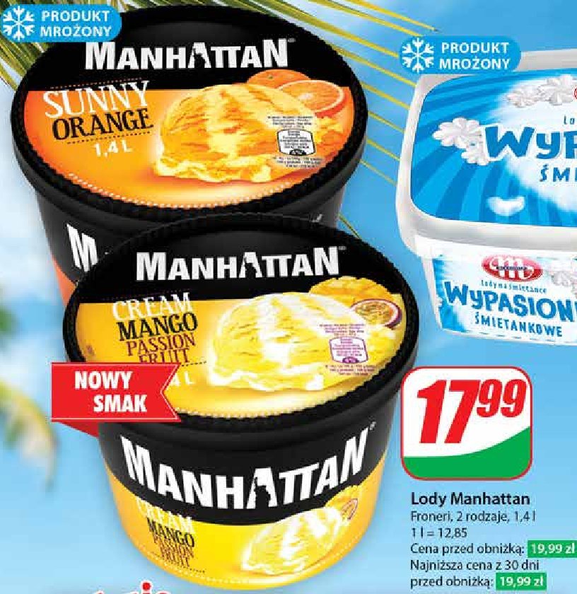 Lody mango passion fruit Nestle manhattan Manhattan (nestle) promocja