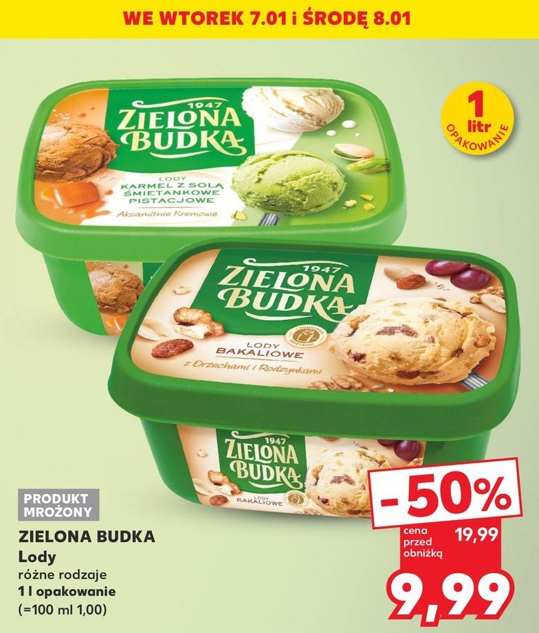 Lody karmel z solą Zielona budka promocja