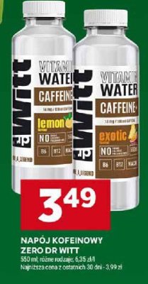 Napój kofeinowy Zero Dr Witt promocja w Stokrotka
