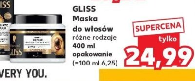 Maska do włosów różne rodzaje 400 ml  promocja w Kaufland