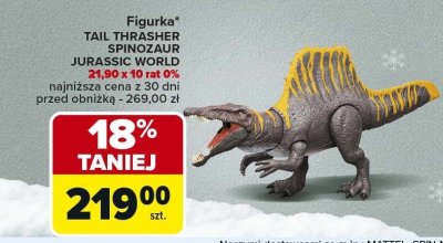 Figurka TAIL THRASHER SPINOZAUR JURASSIC WORLD promocja w Carrefour