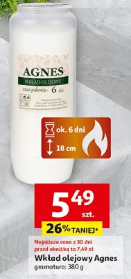 Wkład olejowy Agnes promocja w Auchan