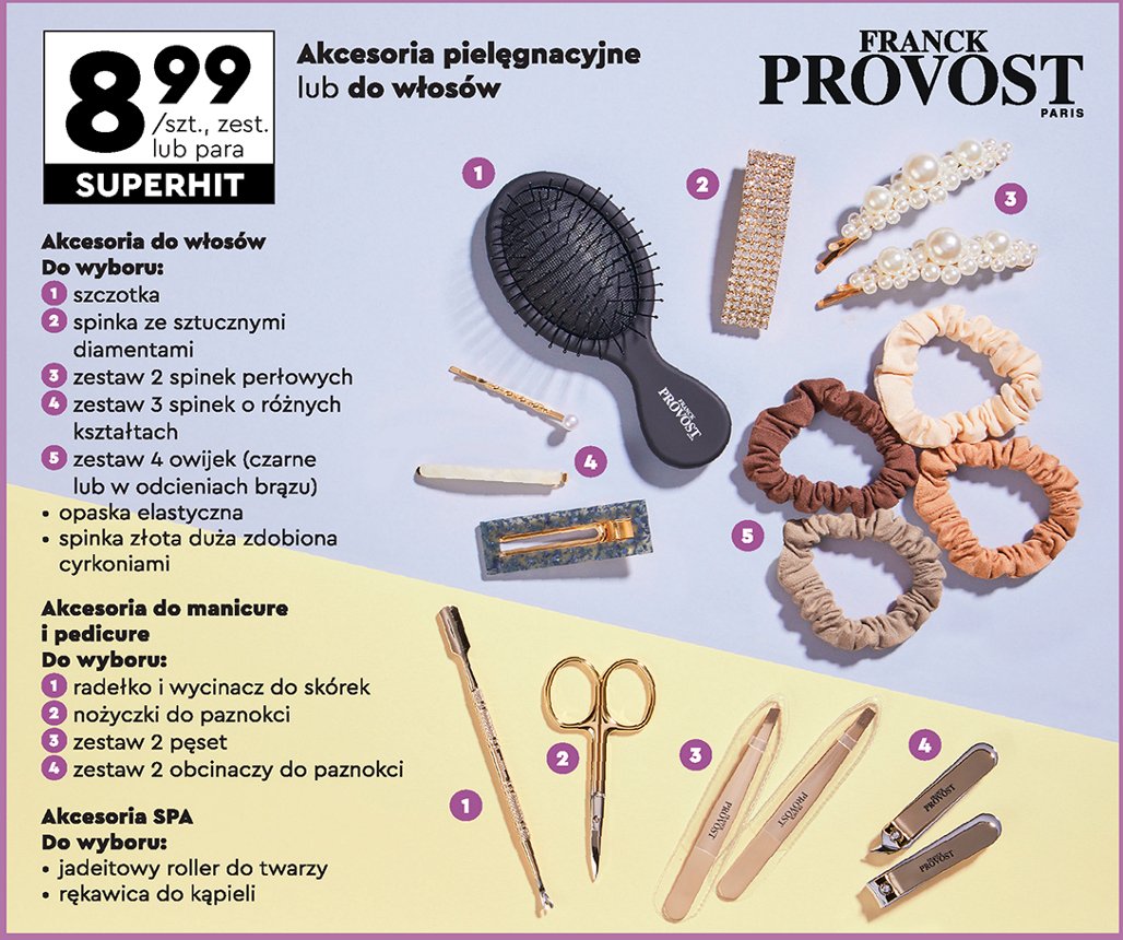 Opaska do włosów Franck provost Franck provost accesories promocja w Biedronka