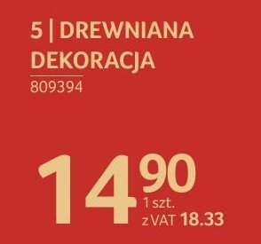 Drewniana dekoracja promocja w Selgros