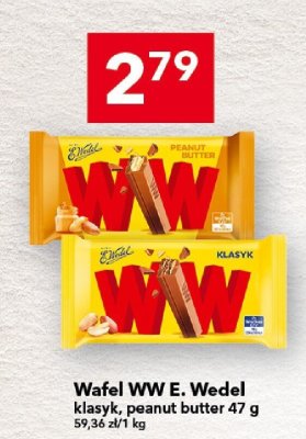 Wafel WW E. Wedel klasyk, peanut butter 47 g promocja w LEWIATAN