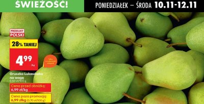 Gruszka lukasówka promocja w Biedronka