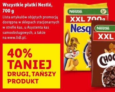 Płatki XXL 700 g Nestlé Nesquik promocja w Lidl
