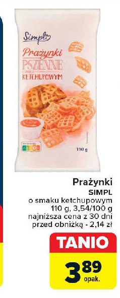 Prażynki ketchupowe Simply promocja