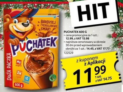 Napój Puchatek 600 g promocja w Selgros