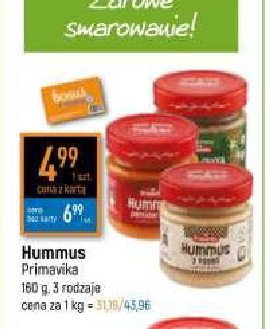 Hummus oliwkowy Primavika promocja