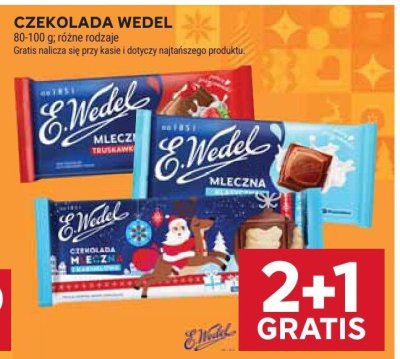 Czekolada Wedel mleczna różne rodzaje promocja w Stokrotka
