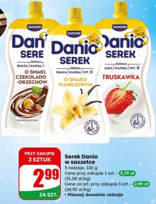 Serek Danio w saszetce promocja w Dino