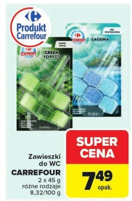 Zawieszki do WC CARREFOUR 40 g różne rodzaje promocja w Carrefour