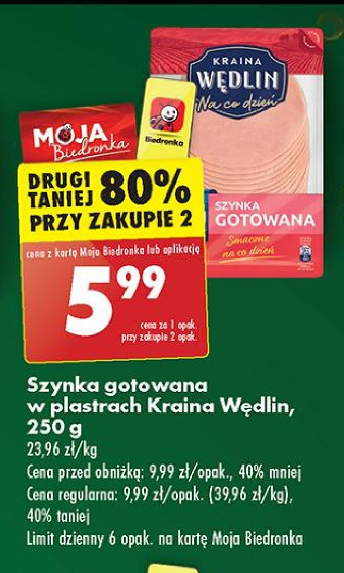 Szynka gotowana Kraina wędlin promocja