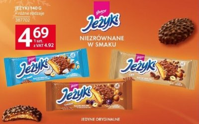 Batoniki Jeżyki 140 g z różnymi rodzajami promocja w Selgros