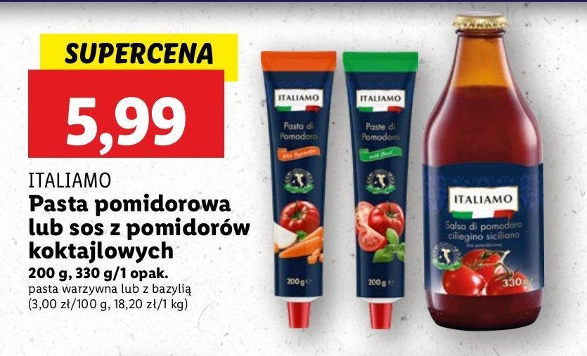 Sos z pomidorów koktajlowych Italiamo promocja