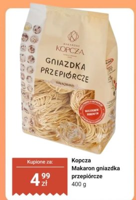Makaron gniazdka przepiórcze promocja w Dino