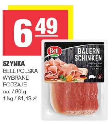 Szynka Bell Polska promocja w SPAR