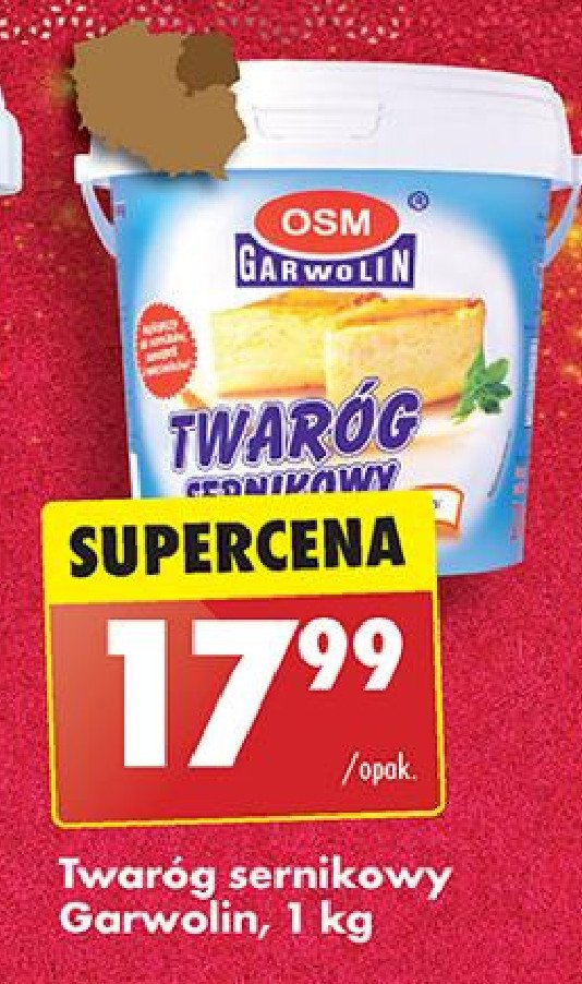 Twaróg sernikowy Osm garwolin promocja w Biedronka