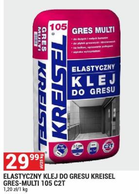 Klej ELASTYCZNY KLEJ DO GRESU KREISEL GRES-MULTI 105 CZT promocja w Merkury Market
