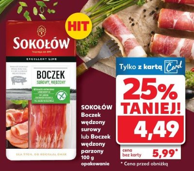 Boczek surowy, wędzone promocja w Kaufland