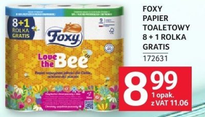 Papier toaletowy Foxy 8+1 rolka gratis promocja w Selgros