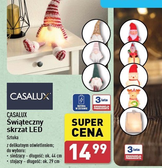 Skrzat led siedzący 44 cm promocja w Aldi