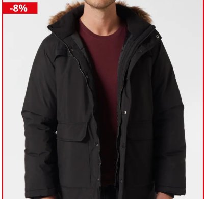 Parka męska z kapturem ze sztucznym futerkiem promocja w KiK
