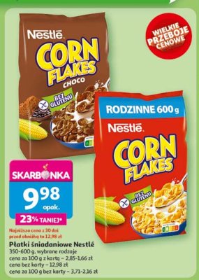 P艂atki 艣niadaniowe Corn flakes (nestle) promocja