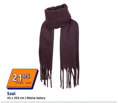 Szal 45x203 cm różne kolory promocja w Action