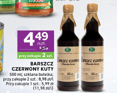 Barszcz czerwony 500 ml promocja w Stokrotka