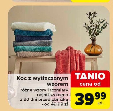 Koc z wytłaczanym wzorem 150 x 200 cm promocja